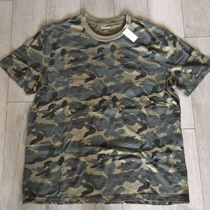 NWT OLD NAVY CAMOUFLAGE T SHIRT : MEDIUM